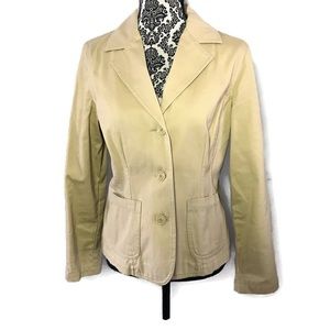 Eddie Bauer khaki blazer jacket
